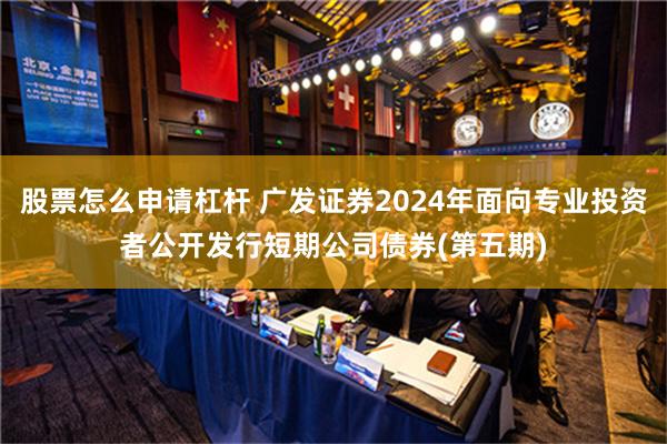 股票怎么申请杠杆 广发证券2024年面向专业投资者公开发行短期公司债券(第五期)