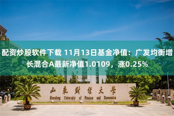 配资炒股软件下载 11月13日基金净值：广发均衡增长混合A最新净值1.0109，涨0.25%